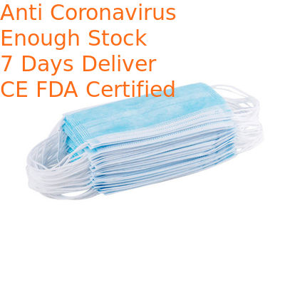 25 Grams Disposable Face Mask High Filtration Capacity Anti Dust  No Pressure To Ears