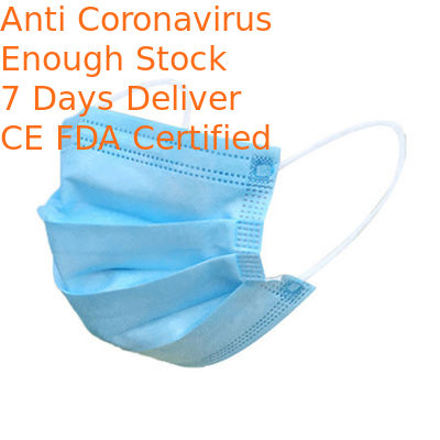 25 Grams Disposable Face Mask High Filtration Capacity Anti Dust  No Pressure To Ears