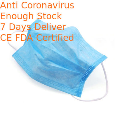 25 Grams Disposable Face Mask High Filtration Capacity Anti Dust  No Pressure To Ears