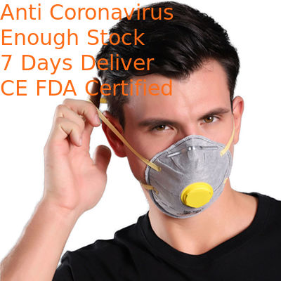 Breathing Valve Ffp2 Cup Mask Head Wearing Anti Haze / Fog Convenient